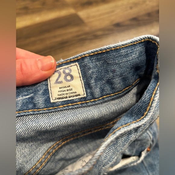 We The Free Light Blue Denim Jeans size 28 basic minimalist neutral daily - Picture 3 of 15